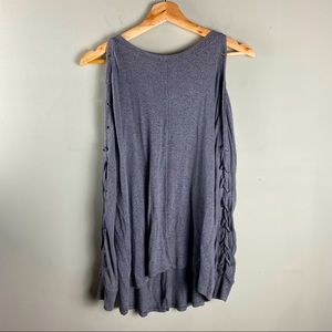 American Eagle: Super Soft & Sexy Plush Braided Lace Up Sleeves Pullover Sweater